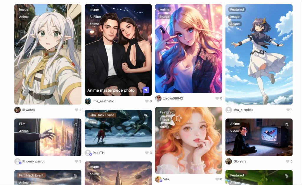 Generador de fotos de anime
