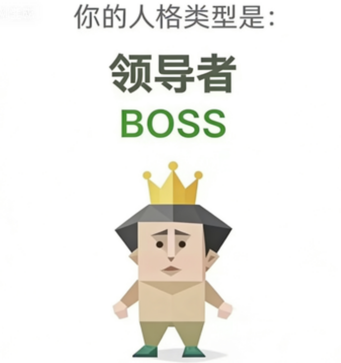 BOSS SBTI image generator type The Boss