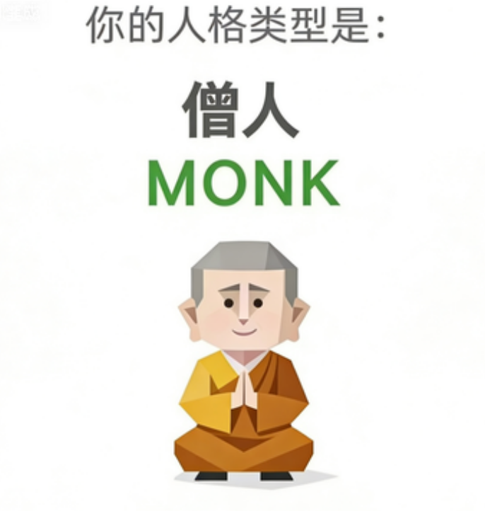 MONK SBTI image generator type The Monk
