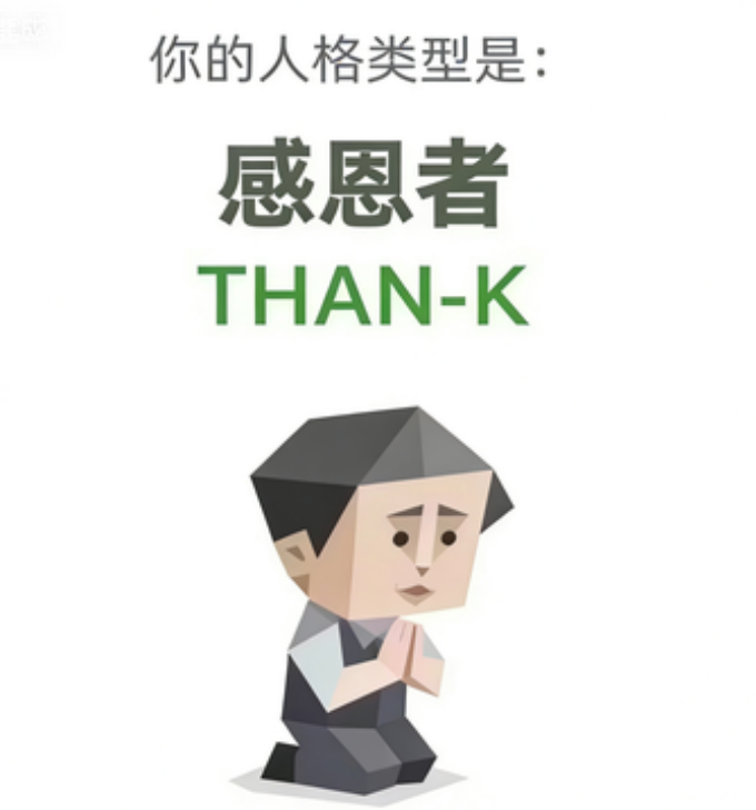 THAN-K SBTI image generator type The Thanker