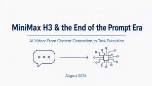 Visualisation de la page de l'agent vidéo IA MiniMax H3 pour la production vidéo IA et le flux de travail de l'agent de contenu