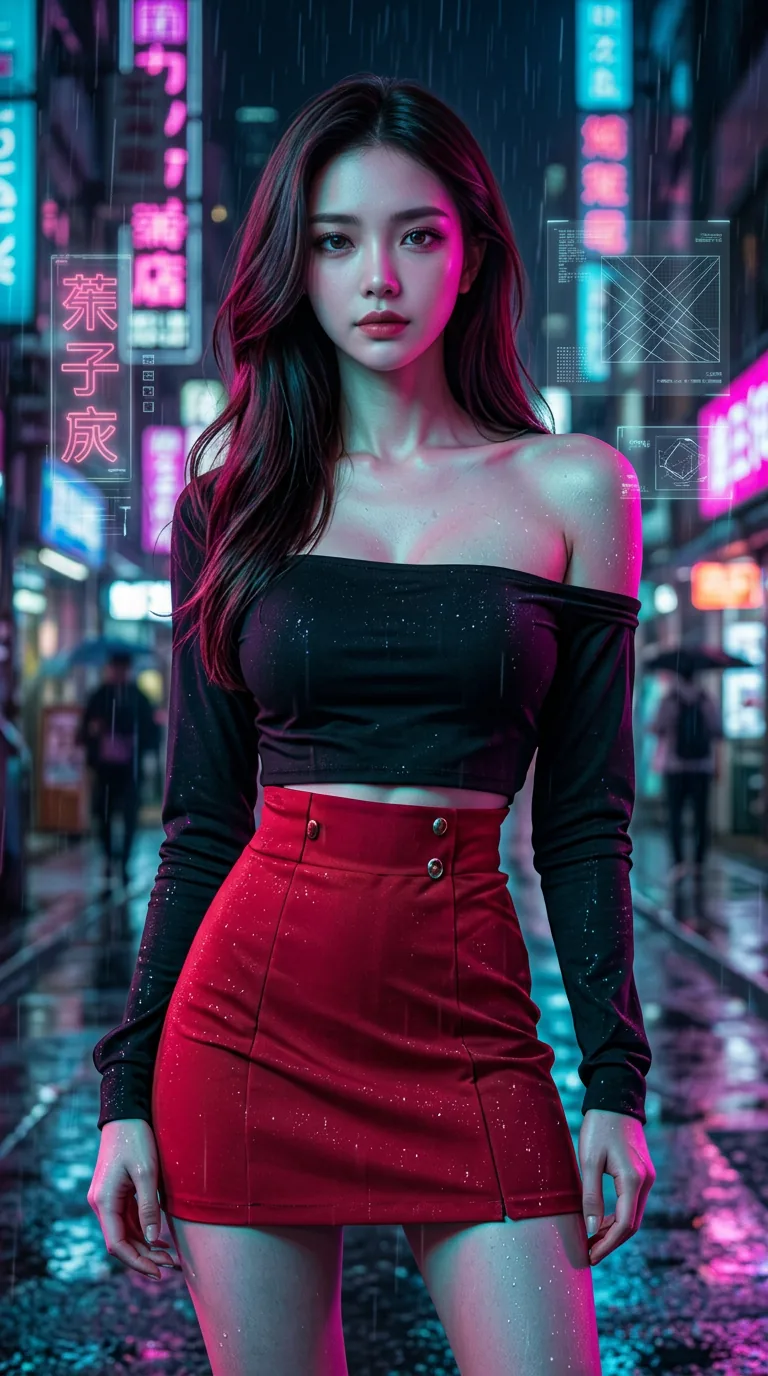 Estilo selfie cyberpunk